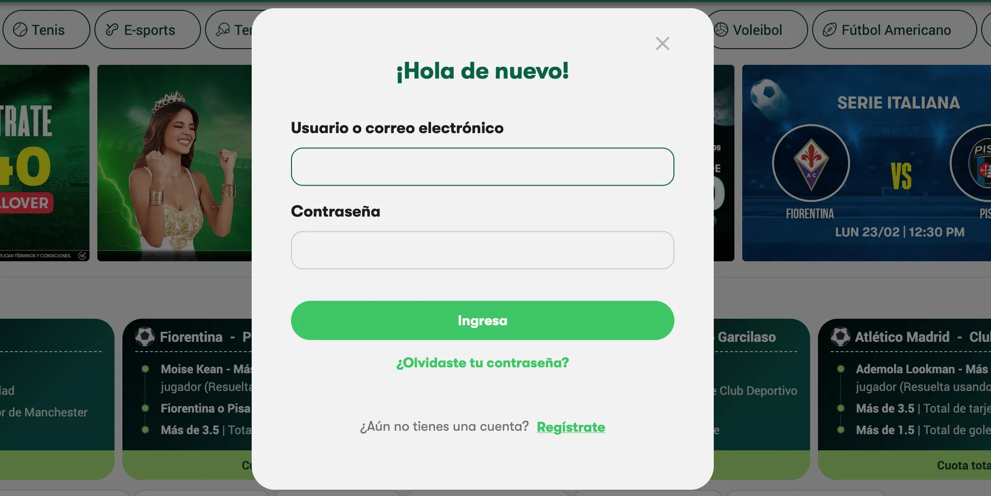 Olimpo Bet iniciar sesion